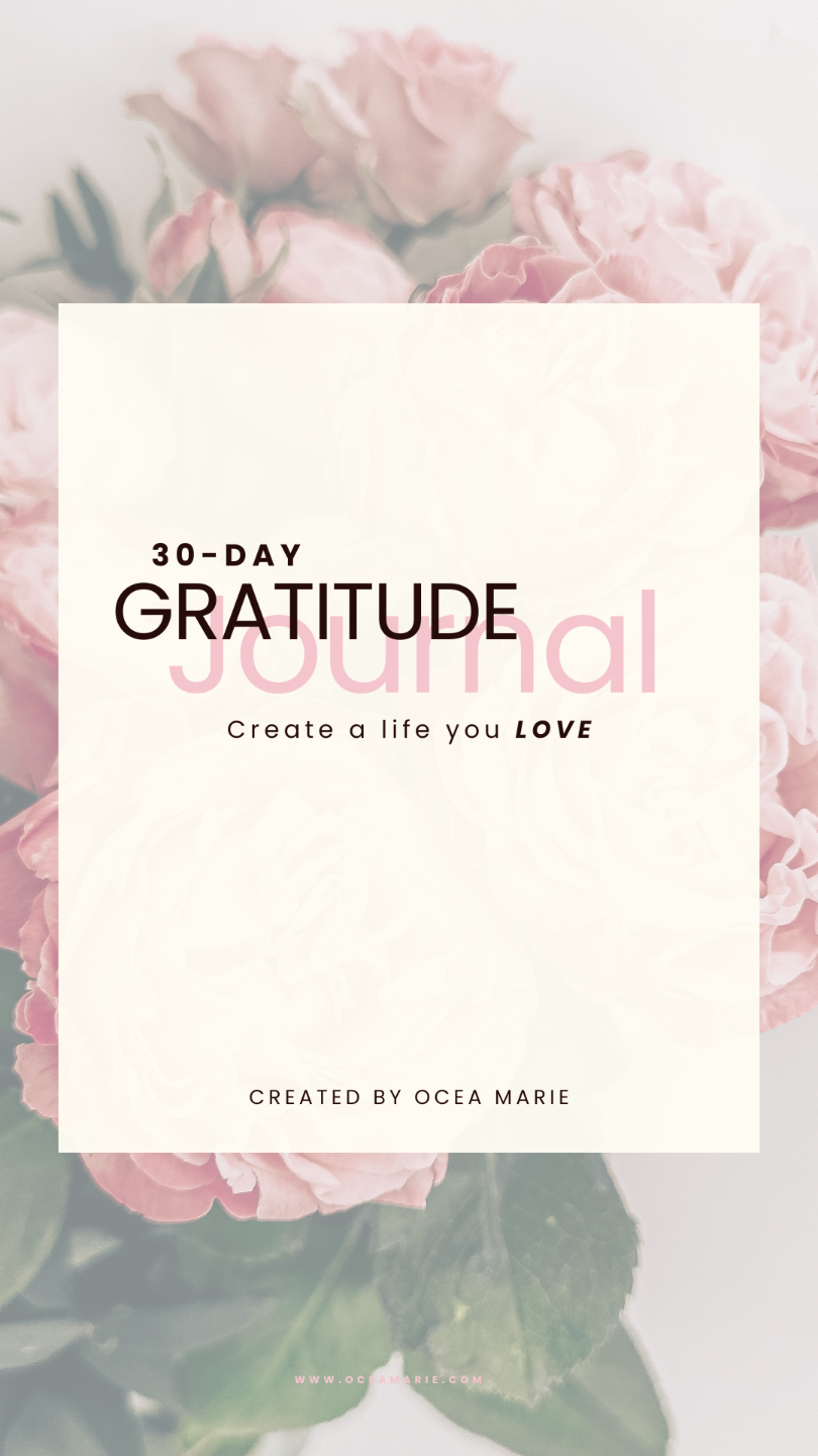 Cover of the Ocea Marie 30-Day Gratitude Journal