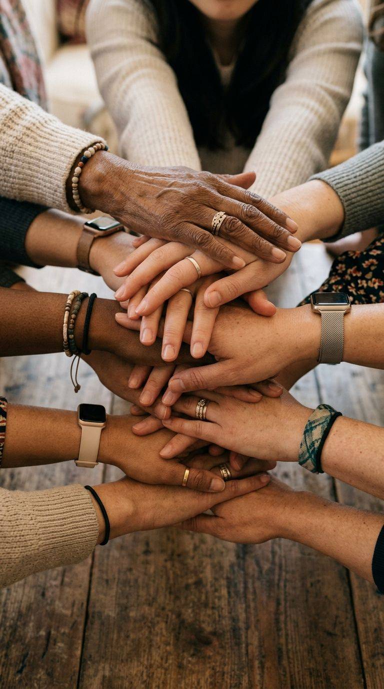 Iyanla Vanzant teaching in a small circle