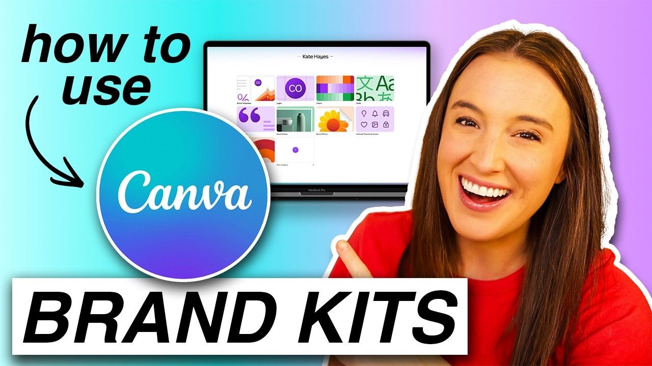 Canva brand kit dashboard showing logos, colors, and fonts categories