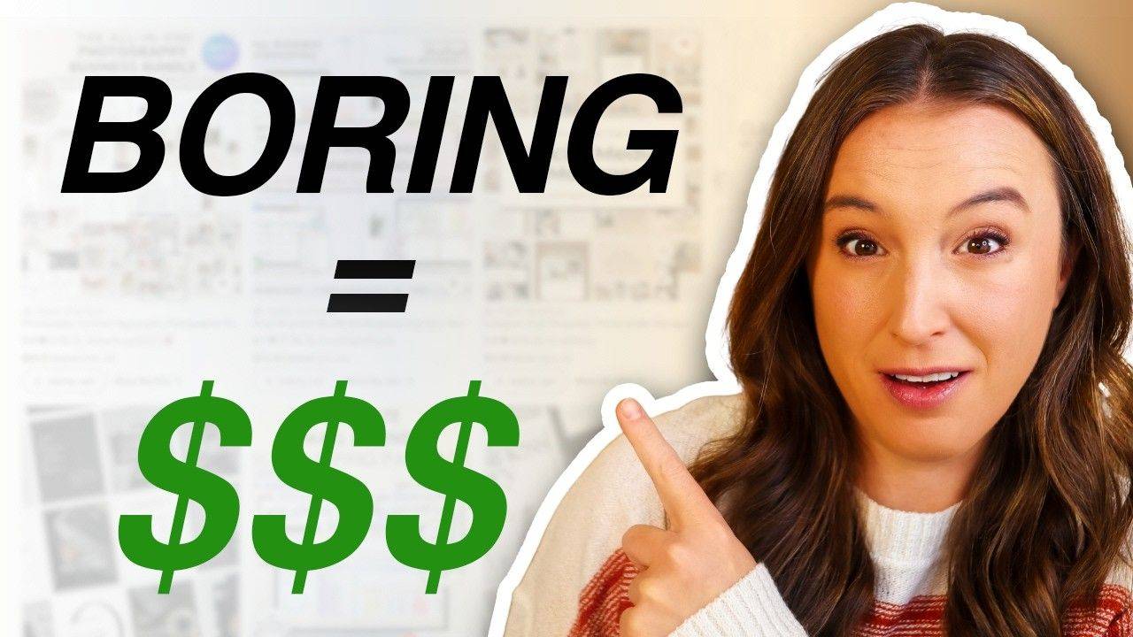 Thumbnail for Kate Hayes’ video on five boring but profitable digital products to sell
