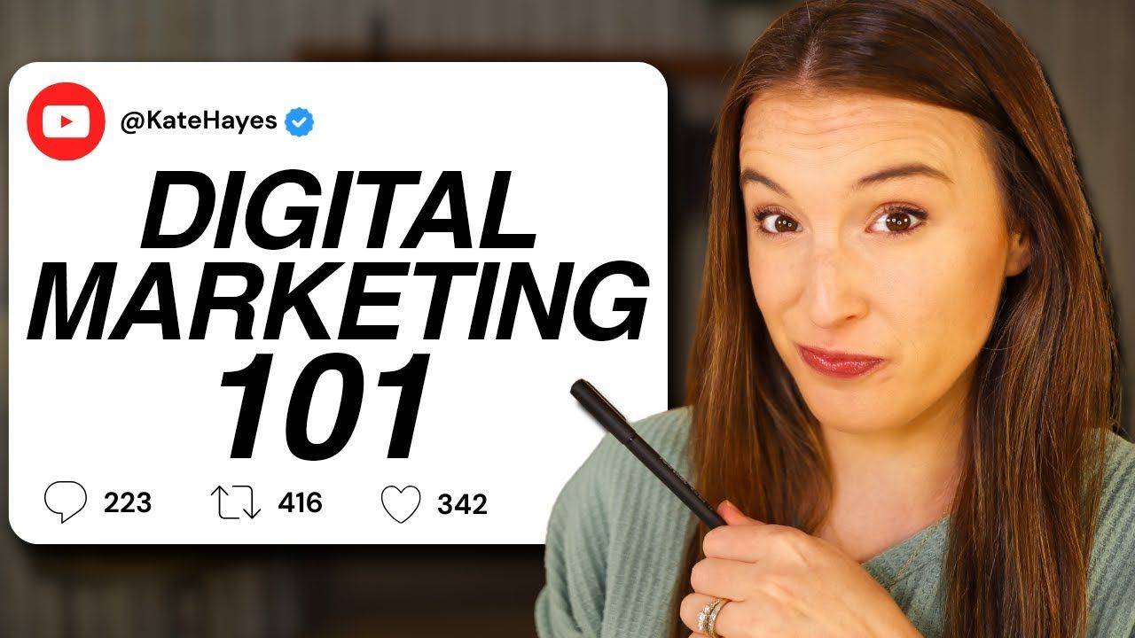Kate Hayes video thumbnail — how to start digital marketing step by step