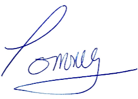 Tommy's signature