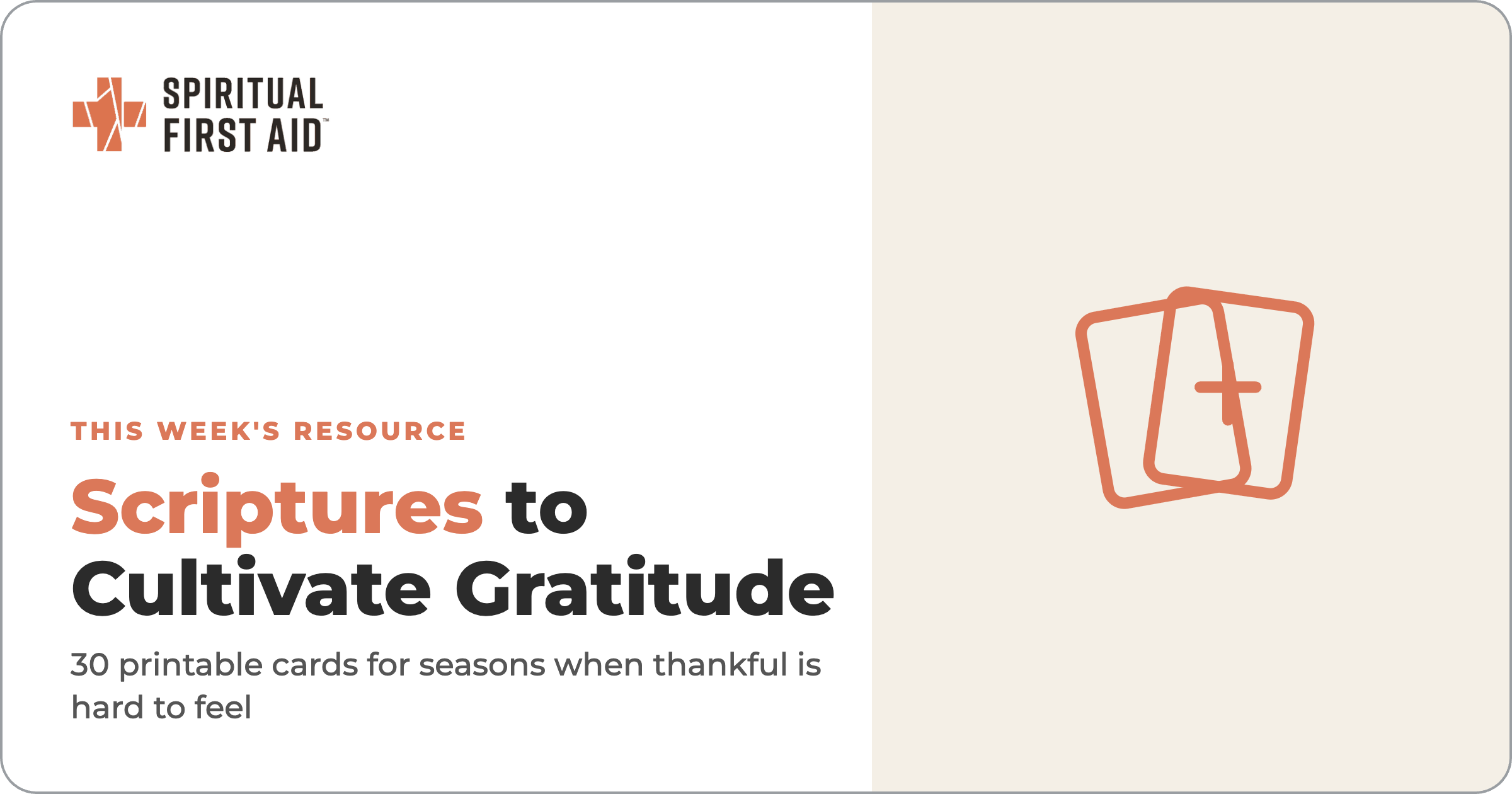 Scriptures to Cultivate Gratitude. 30 printable cards for seasons when thankful is hard to feel.