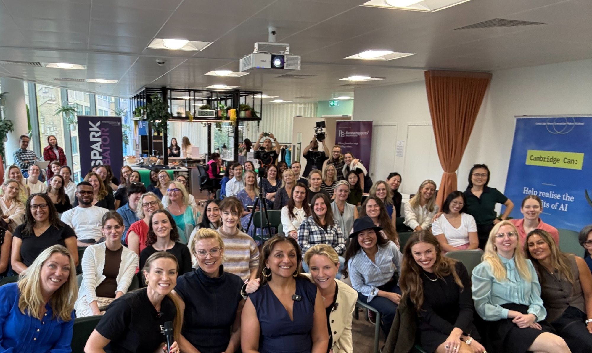 The room at The Bootstrappers' Breakfasts, Cambridge, September 2026