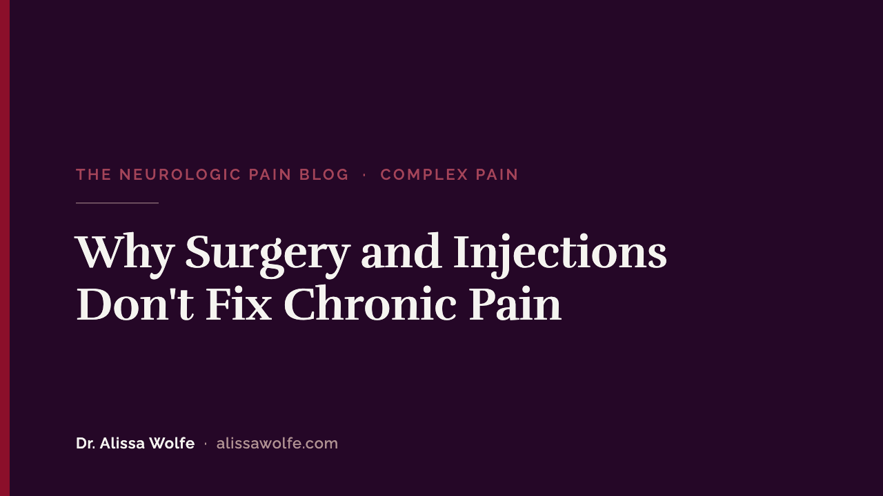 Why Surgery and Injections Don't Fix Chronic Pain: The Garden Hose Problem