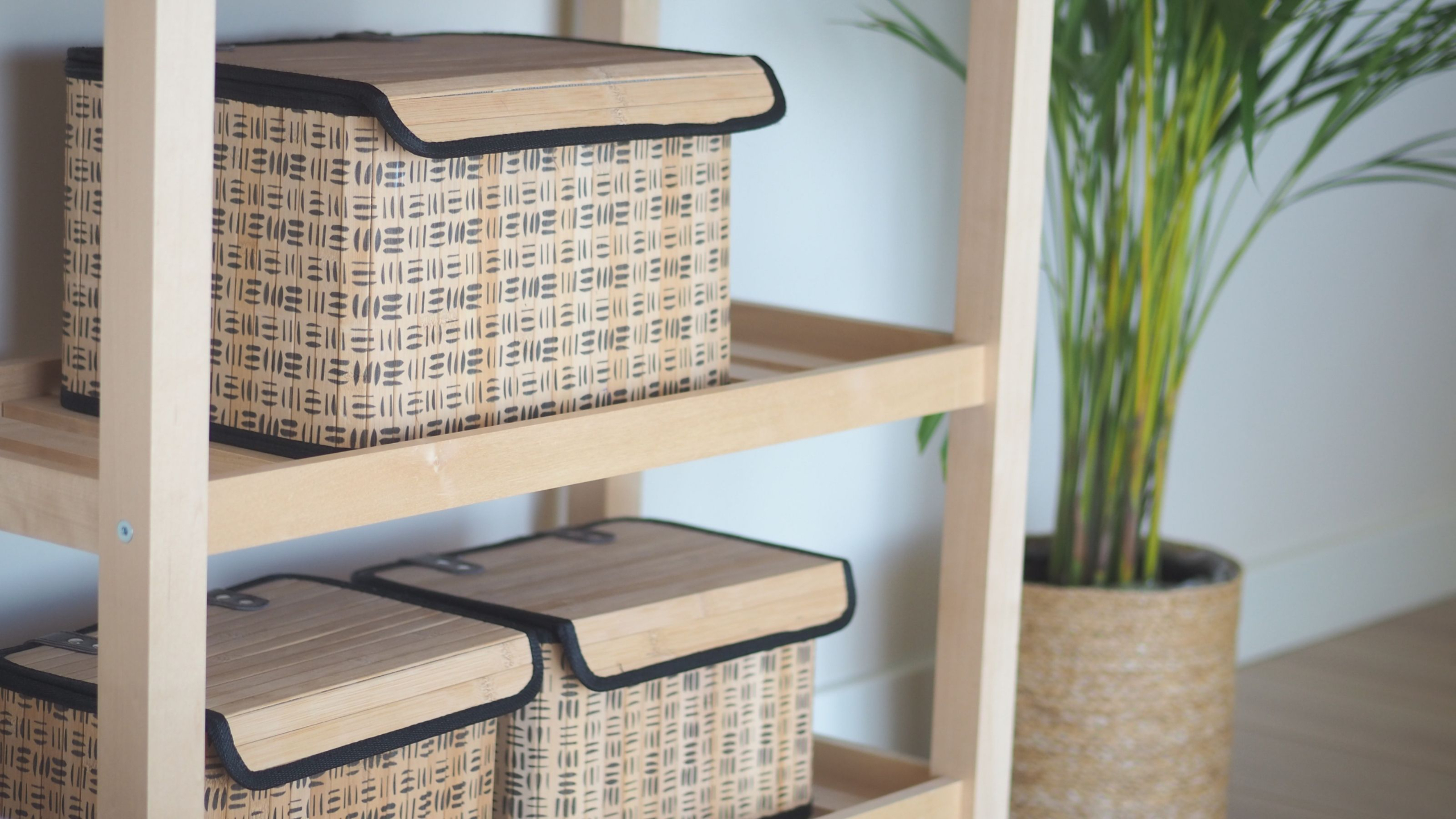Stock photo of shopping for home organization products