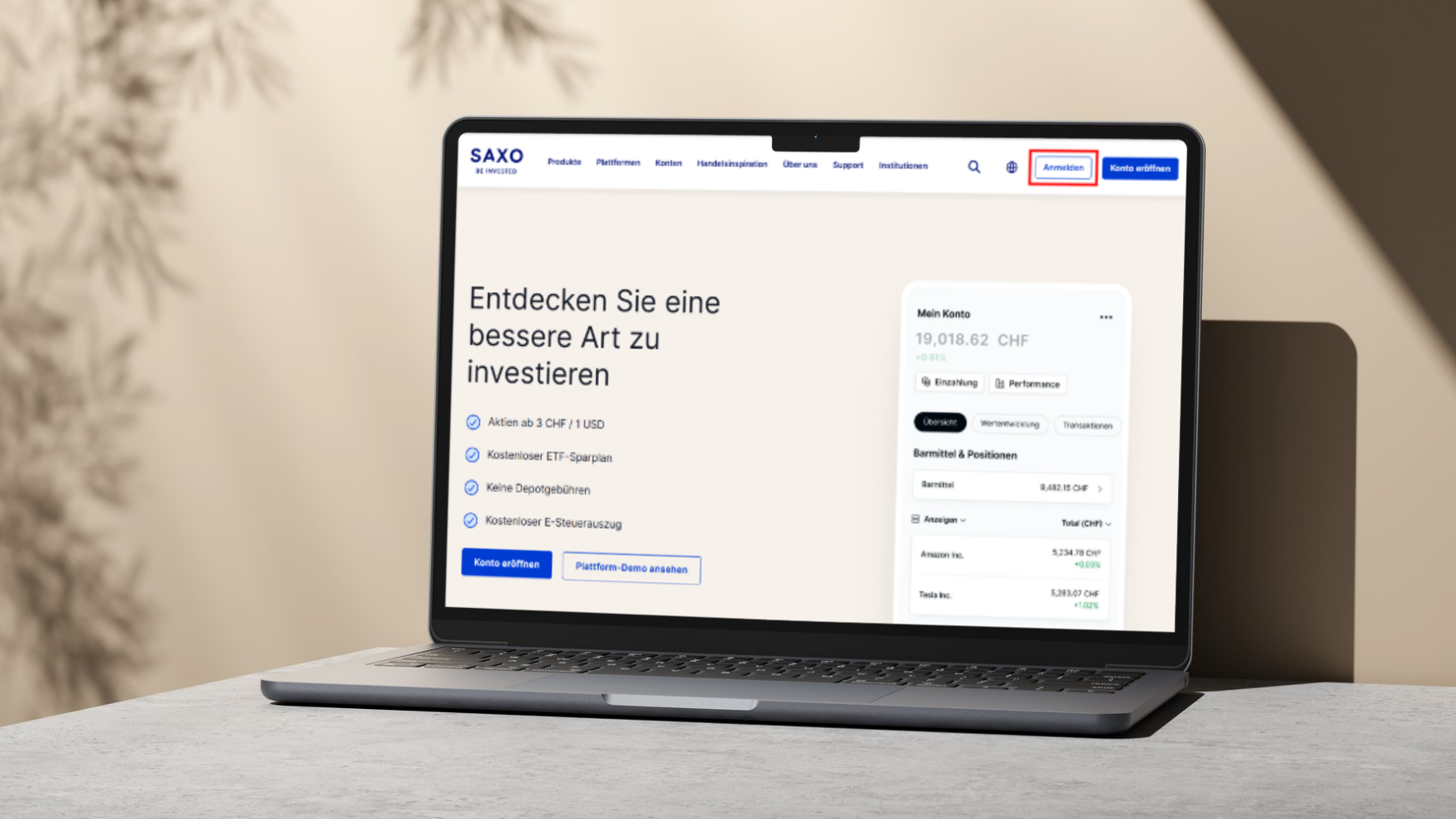 SAXO online broker