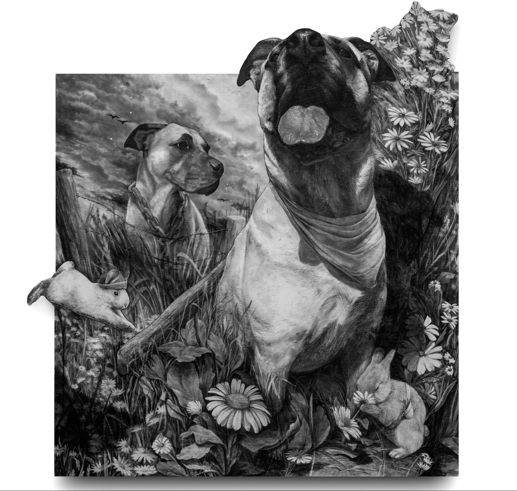 Graphite artwork by Ms. Amanda Kazemi