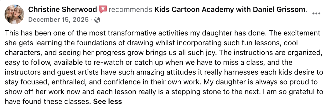 Facebook review from Christine