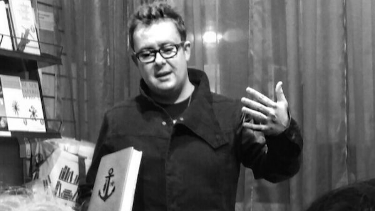 Gordon White speaking -- image from 