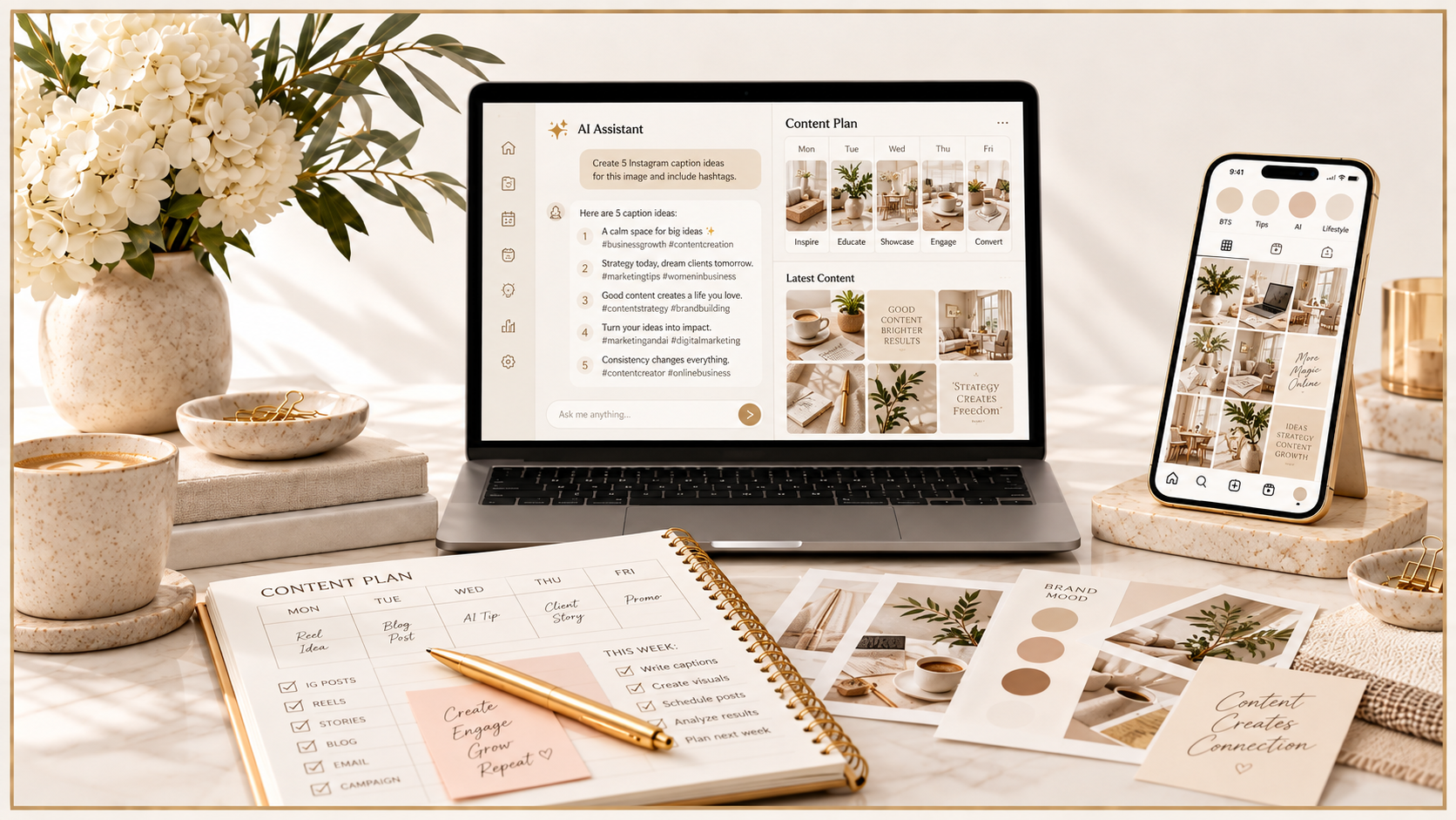 Interior design marketing and AI resources