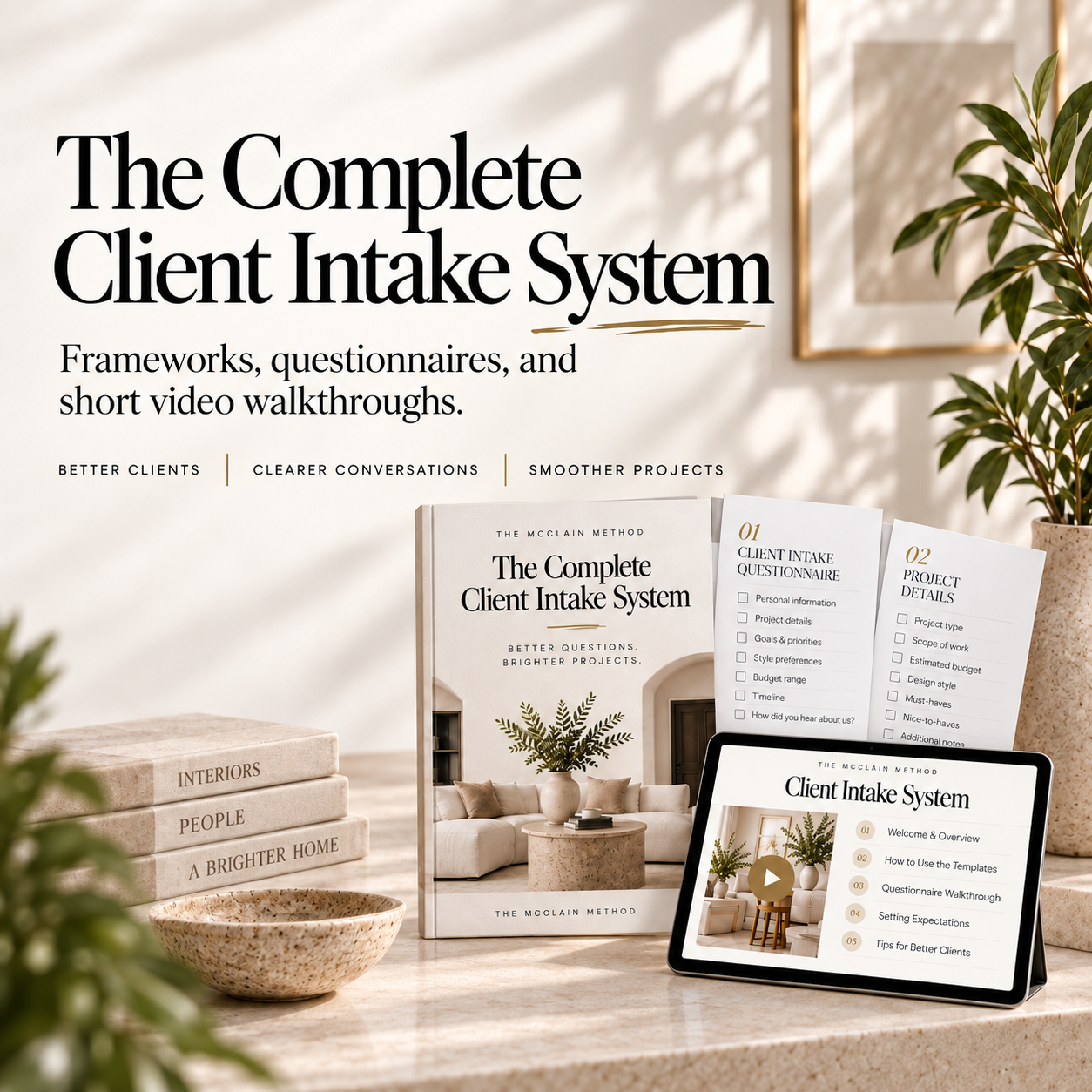 Complete Client Intake System for interior designers