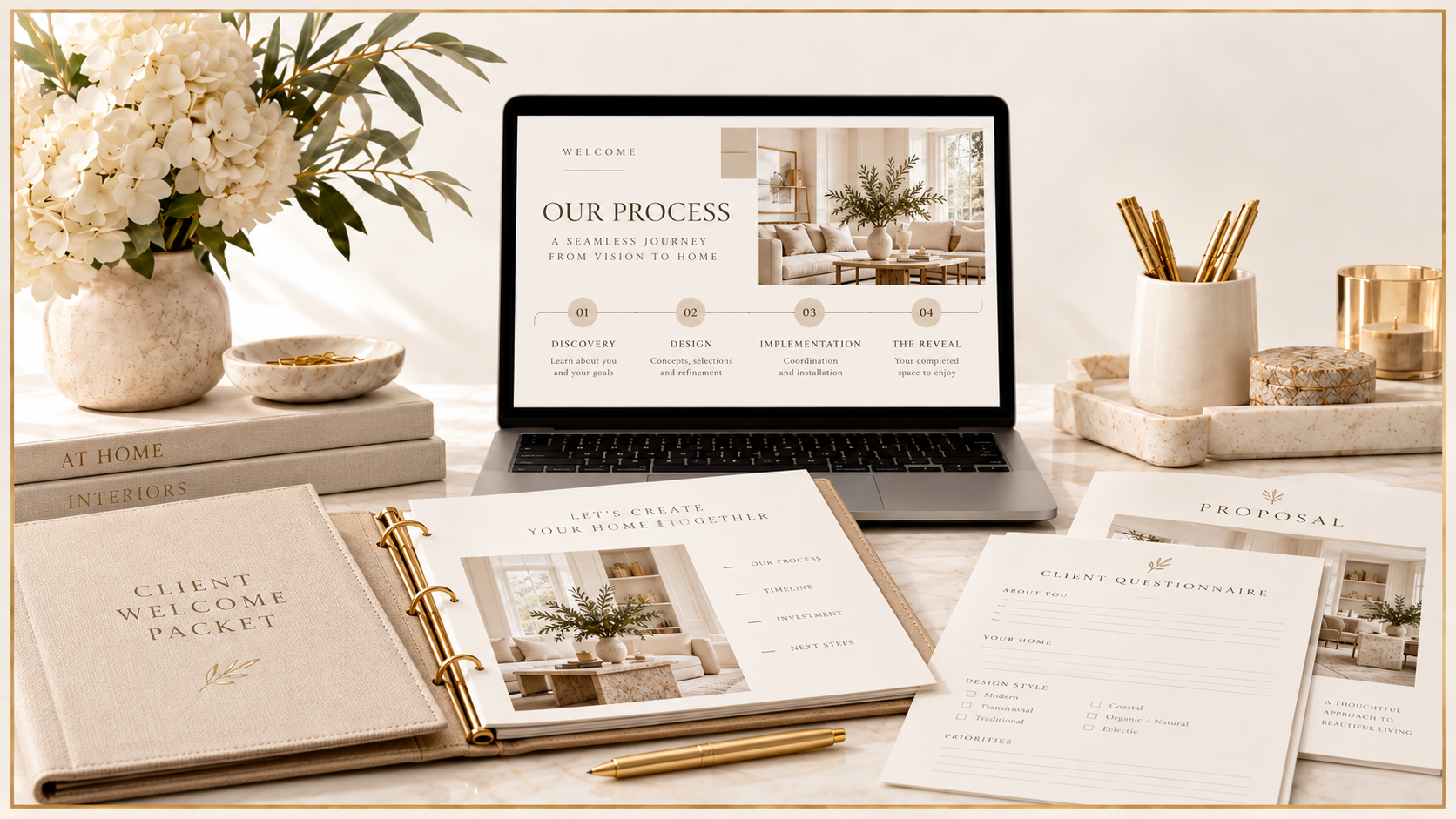 Interior design client experience resources