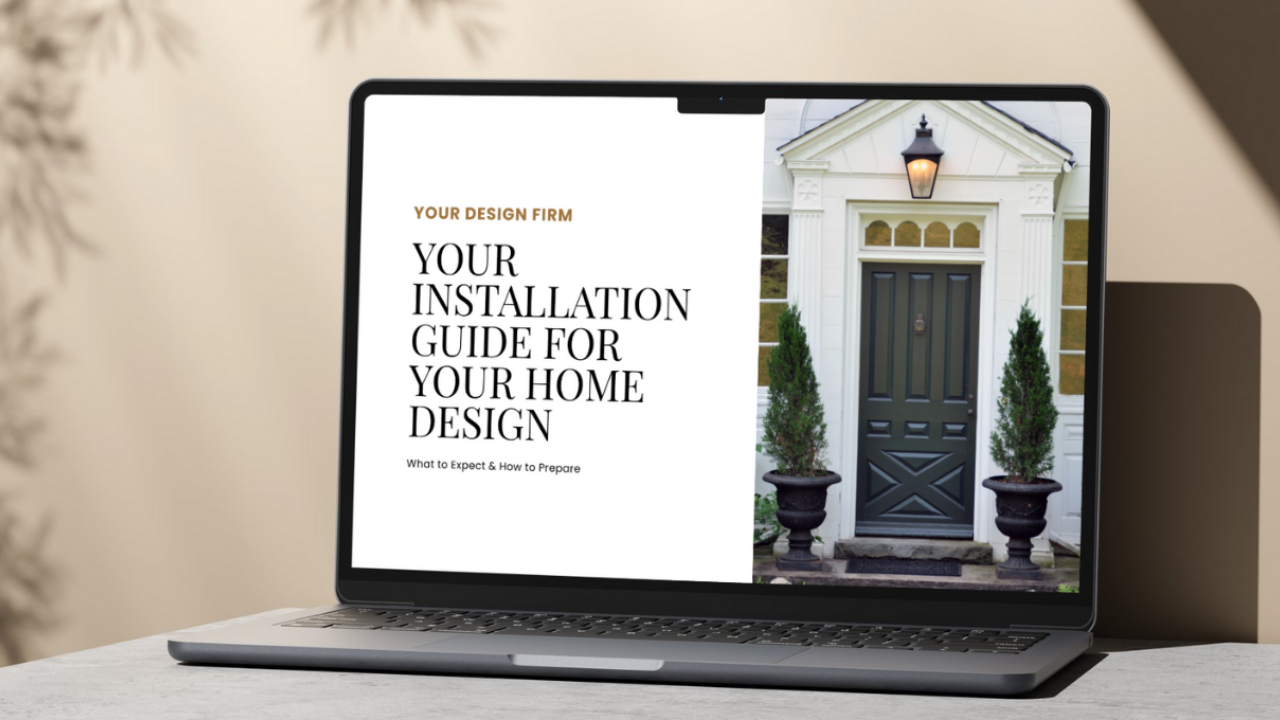 Interior Design Install Day Guide Template | Canva Client Guide