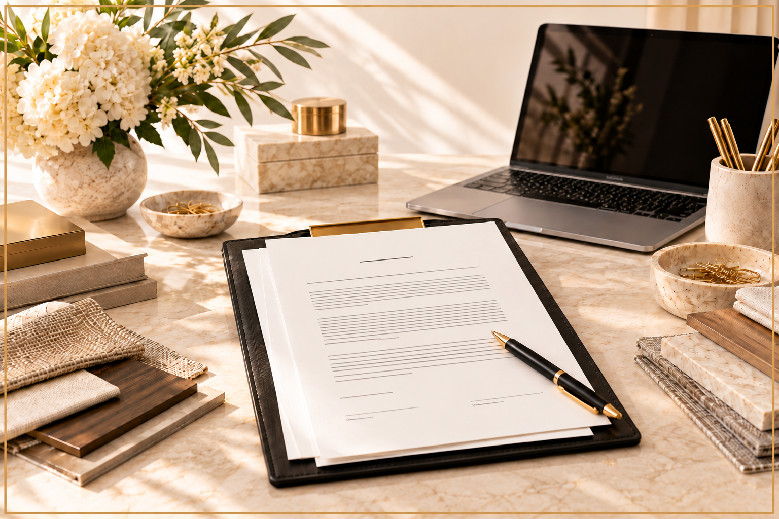 Interior design agreements and business protection resources