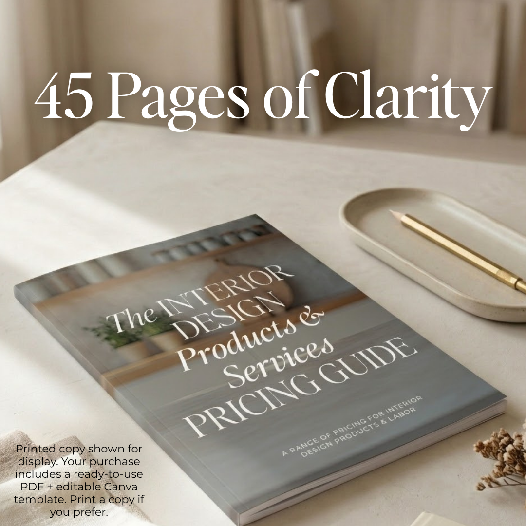 Interior Design Products and Services Investment Guide mockup