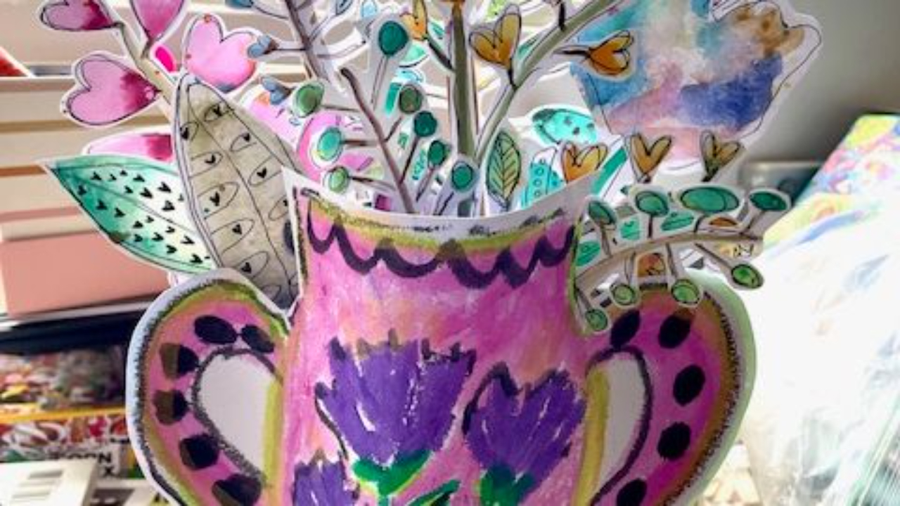 Paper Vase Sculpture