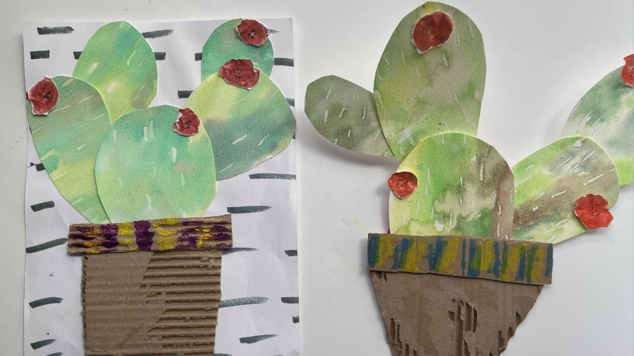 watercolor cactus