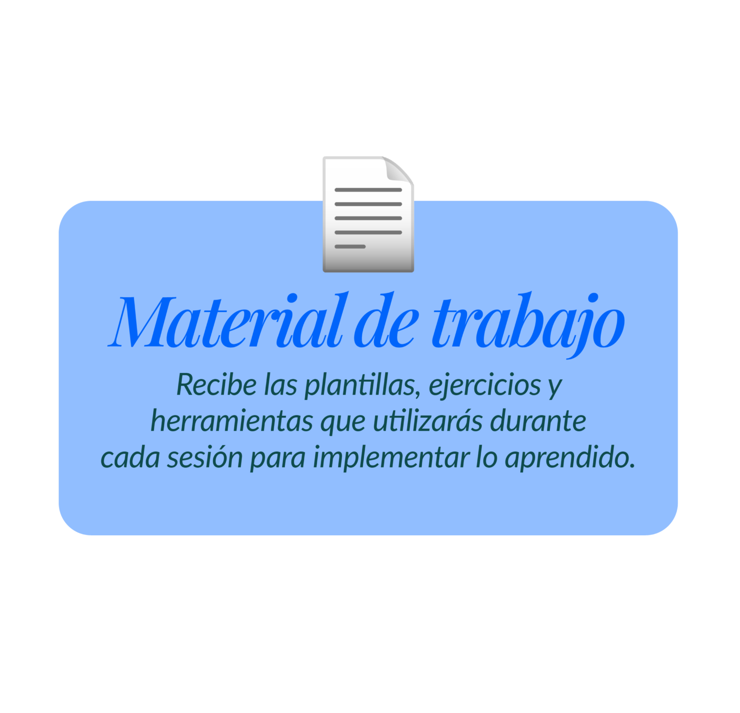 Material de trabajo