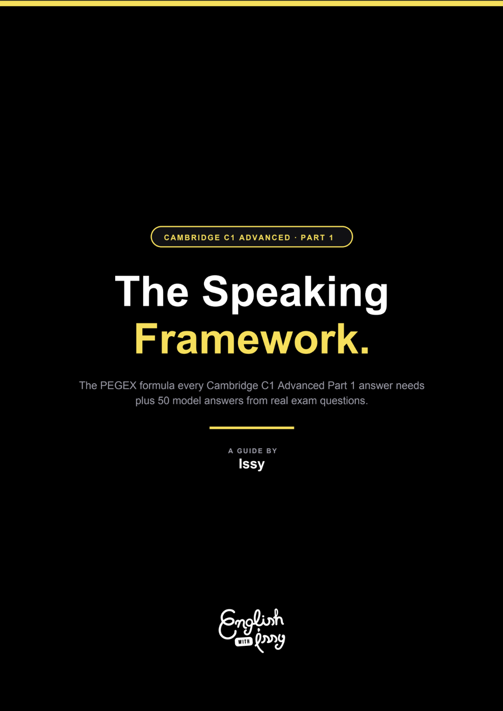 C1 Speaking Framework PDF