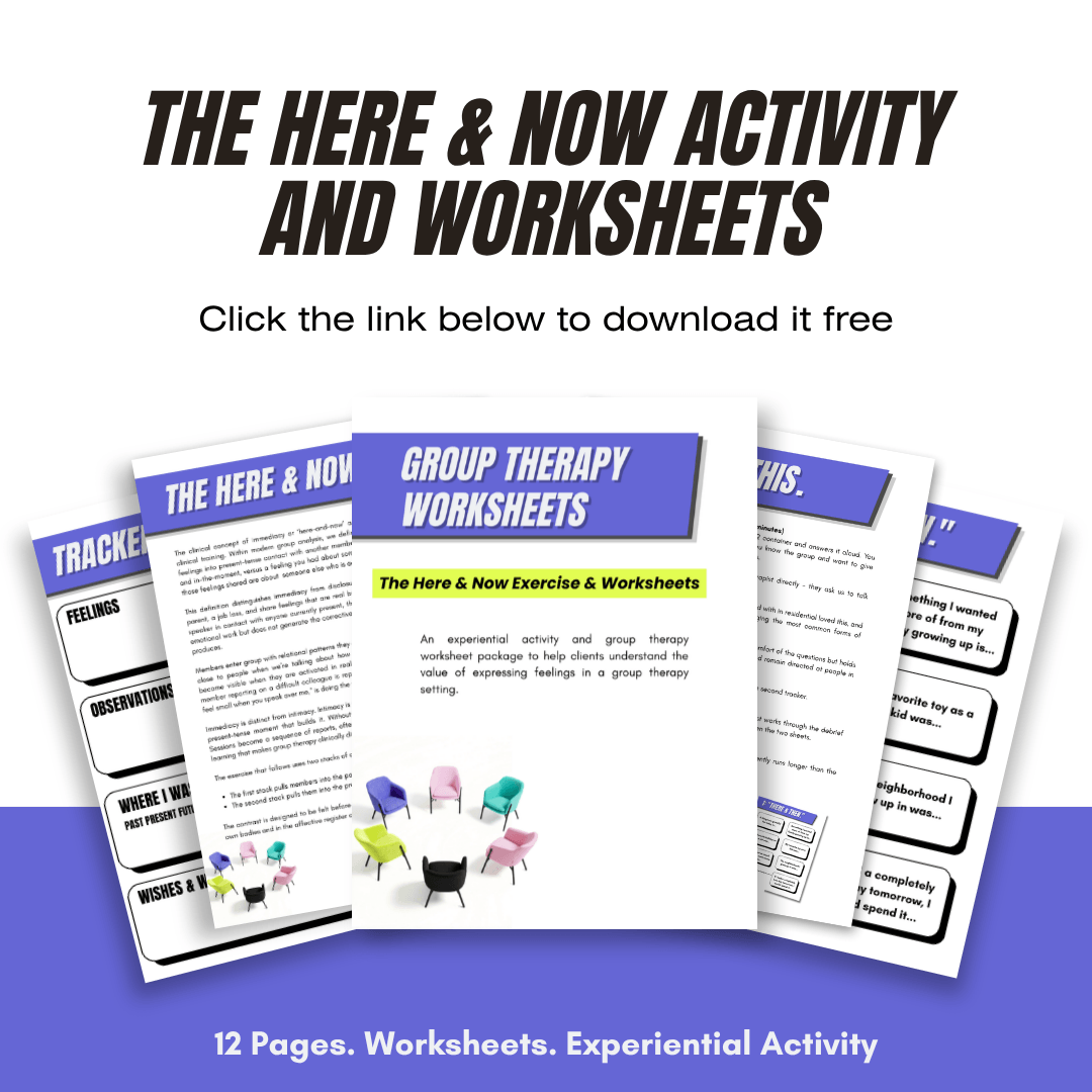Group Therapy Worksheets For Adults