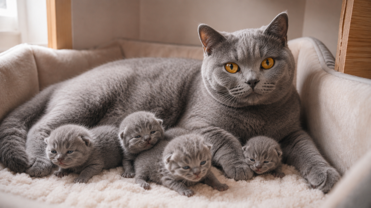 The Smallest Kitten In The Litter of pedigree kittens
