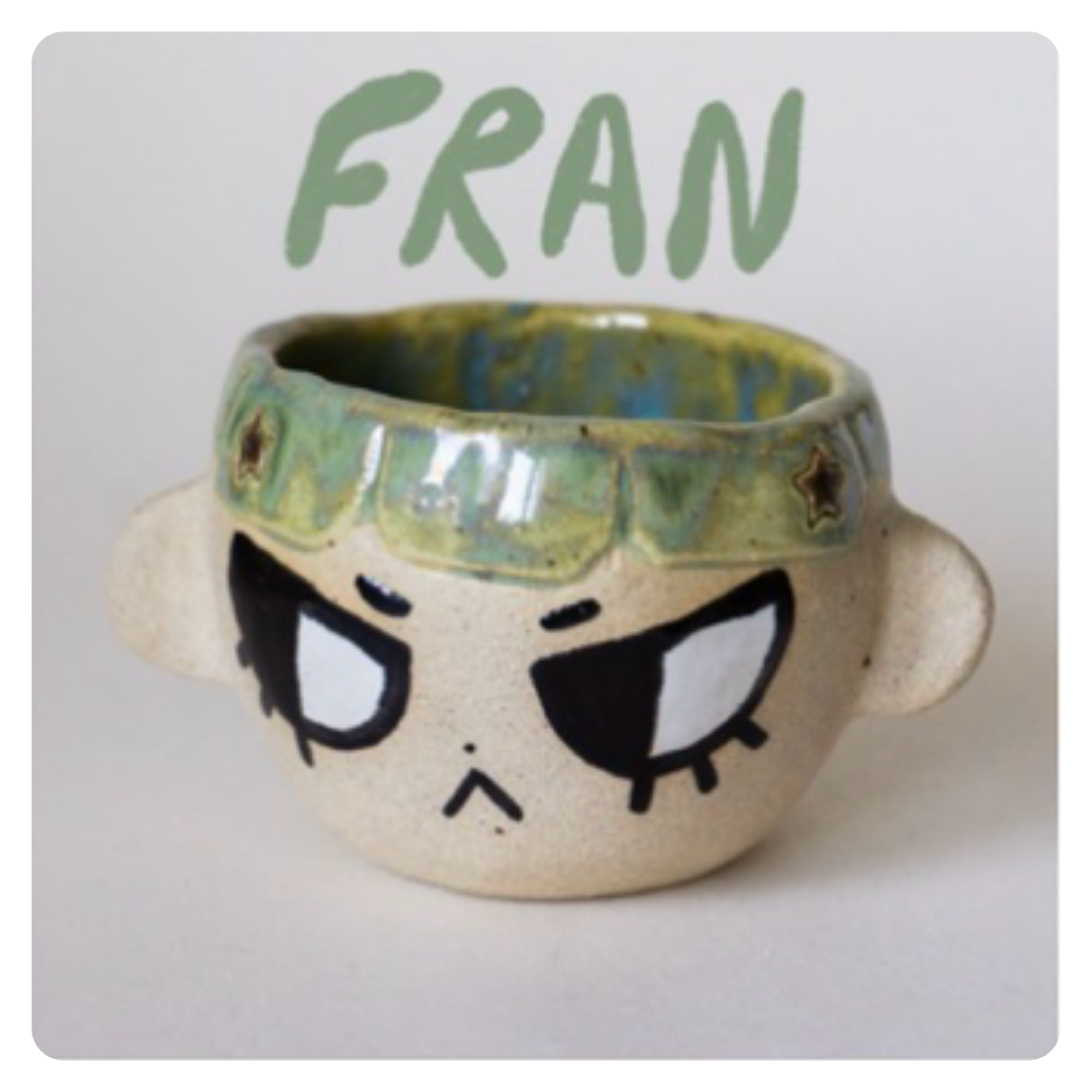 Handmade nature-inspired ceramic vessel
