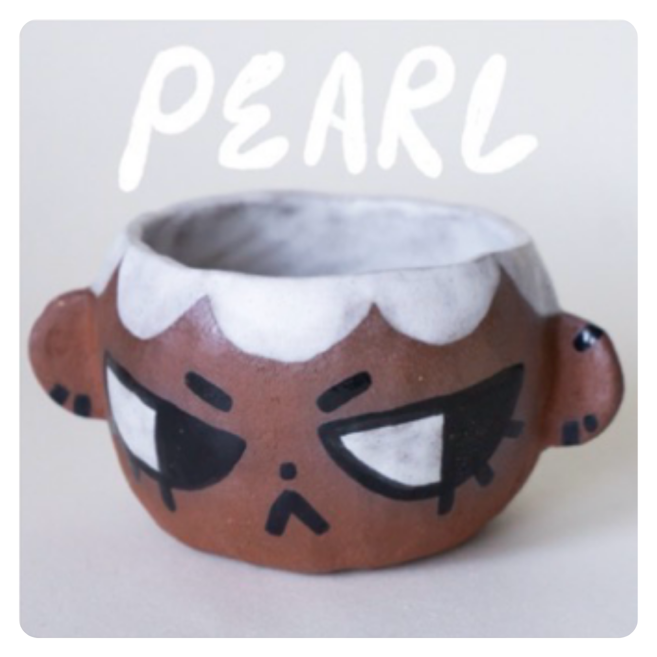 Sculpted insect mug by Leafbug Studio