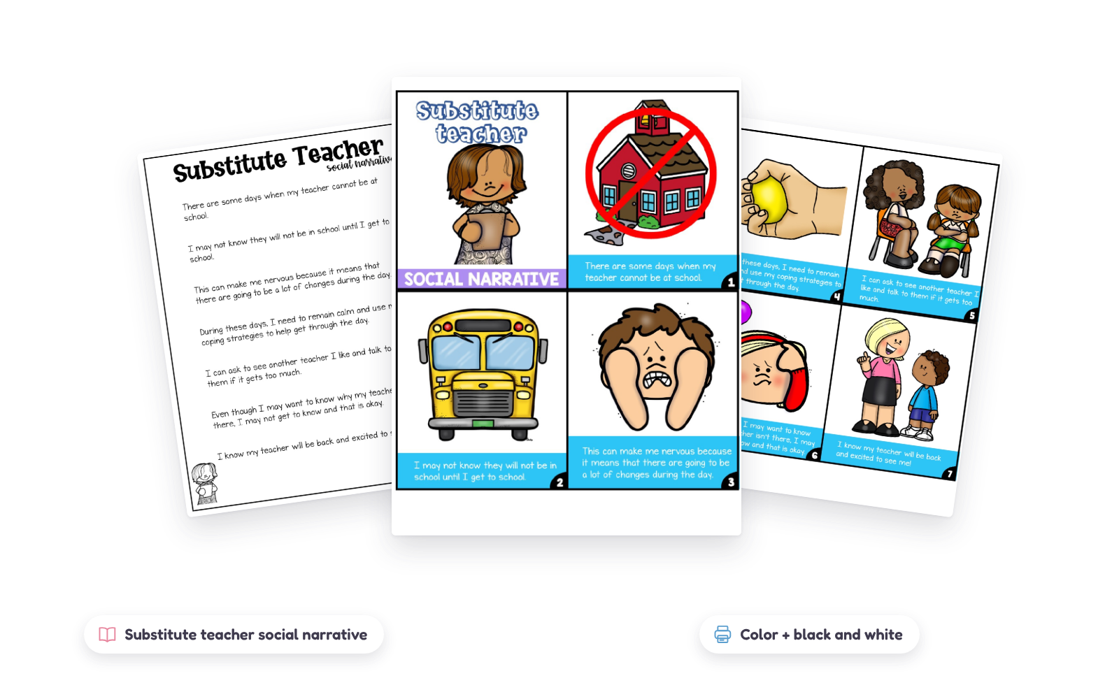 Substitute teacher social narrative