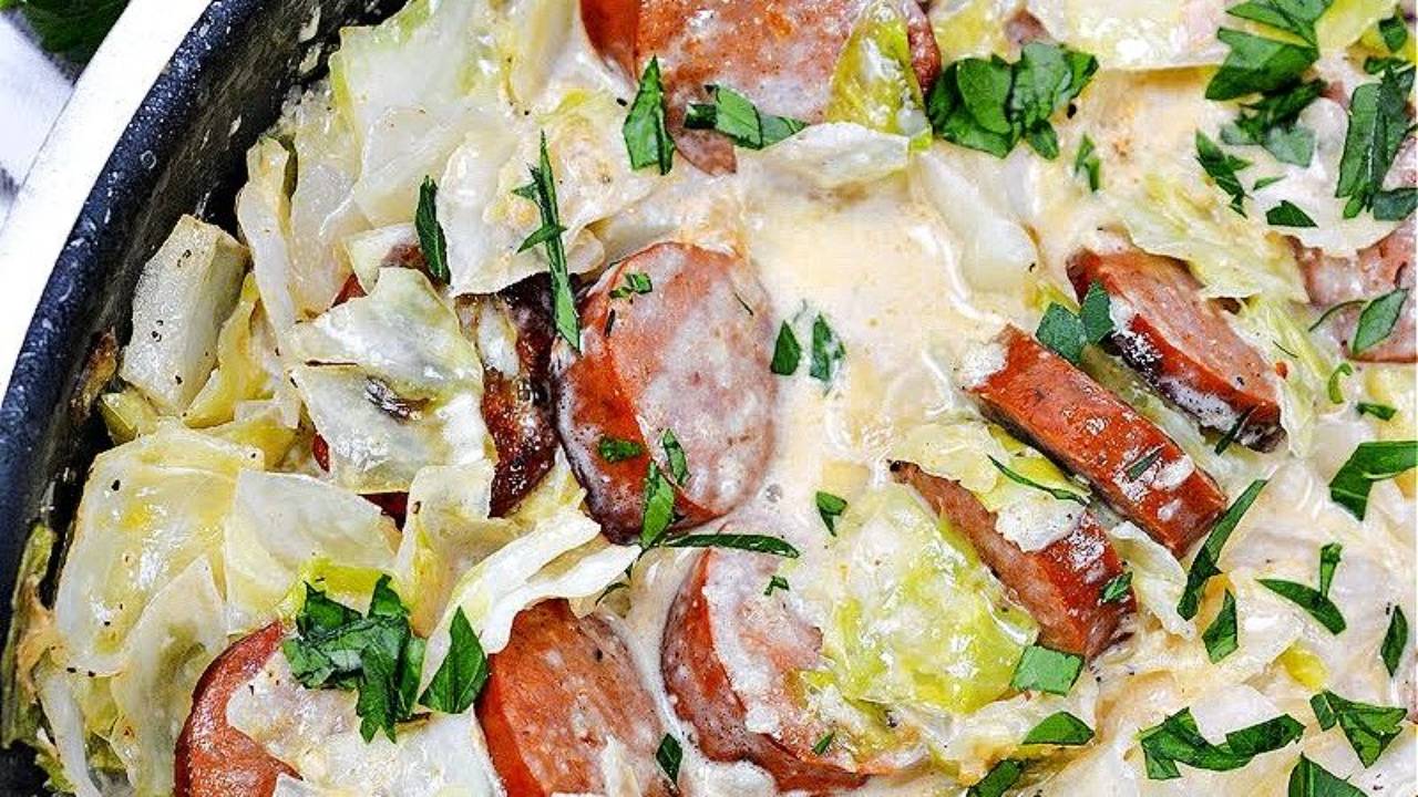 low carb sausage and cabbage recipe