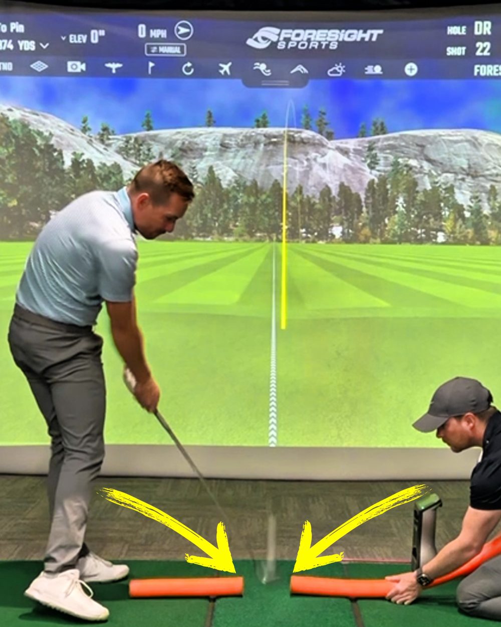 Kerrod coaching in the studio