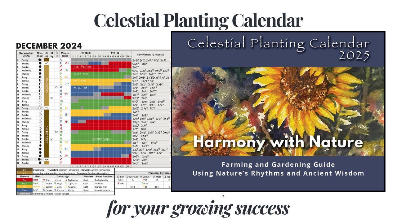 Celestial Planting Calendar for your growing success