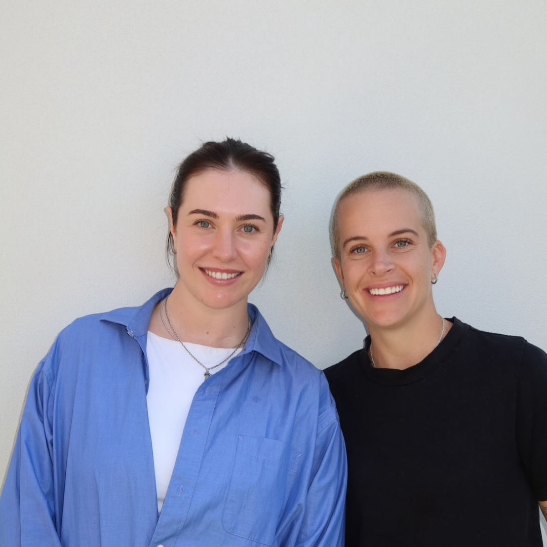 Danielle and Jess, co-founders of Brightside Learning Co, smiling