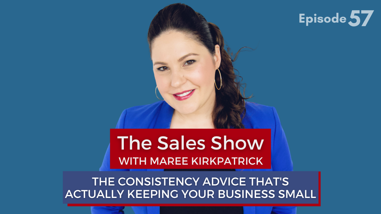The Consistency Advice That's Actually Keeping Your Business Small