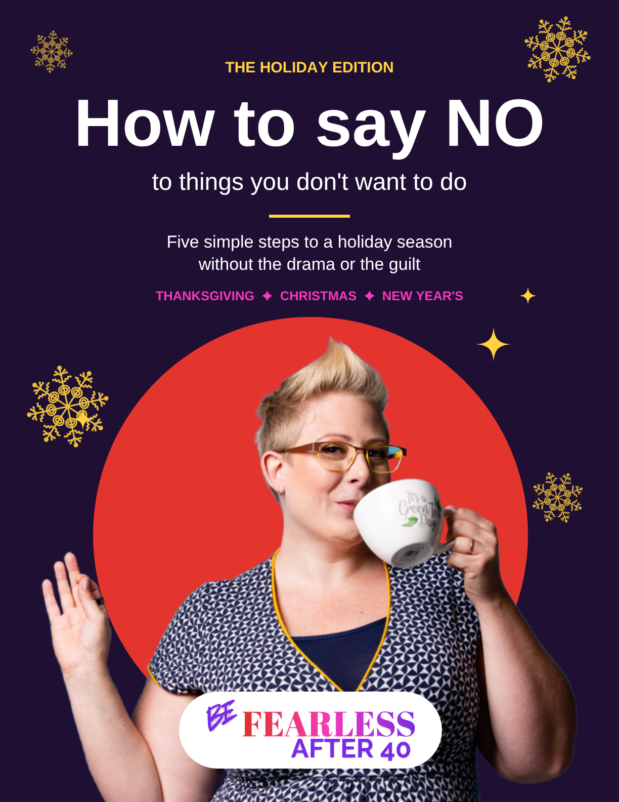 How to Say NO, Holiday Edition guide cover