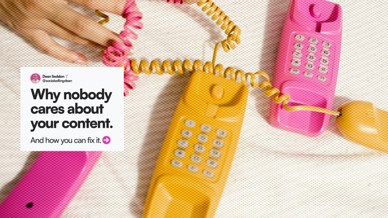 Why nobody cares about your content. 