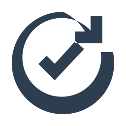Circular arrow icon for 90 and 180-day check-ins.