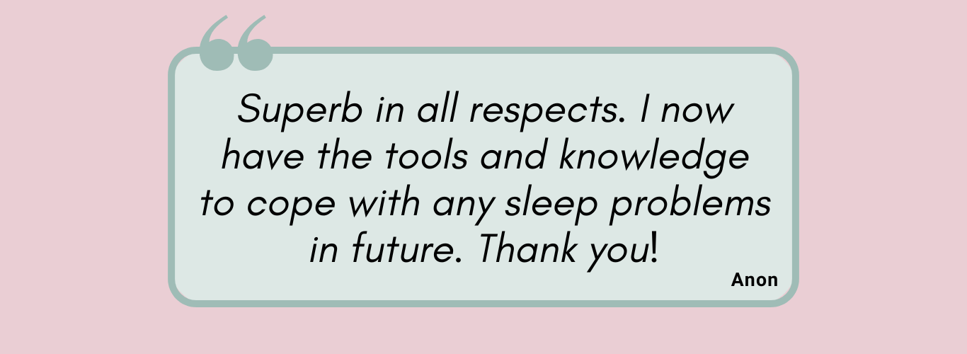 The Sleep Project client testimonials