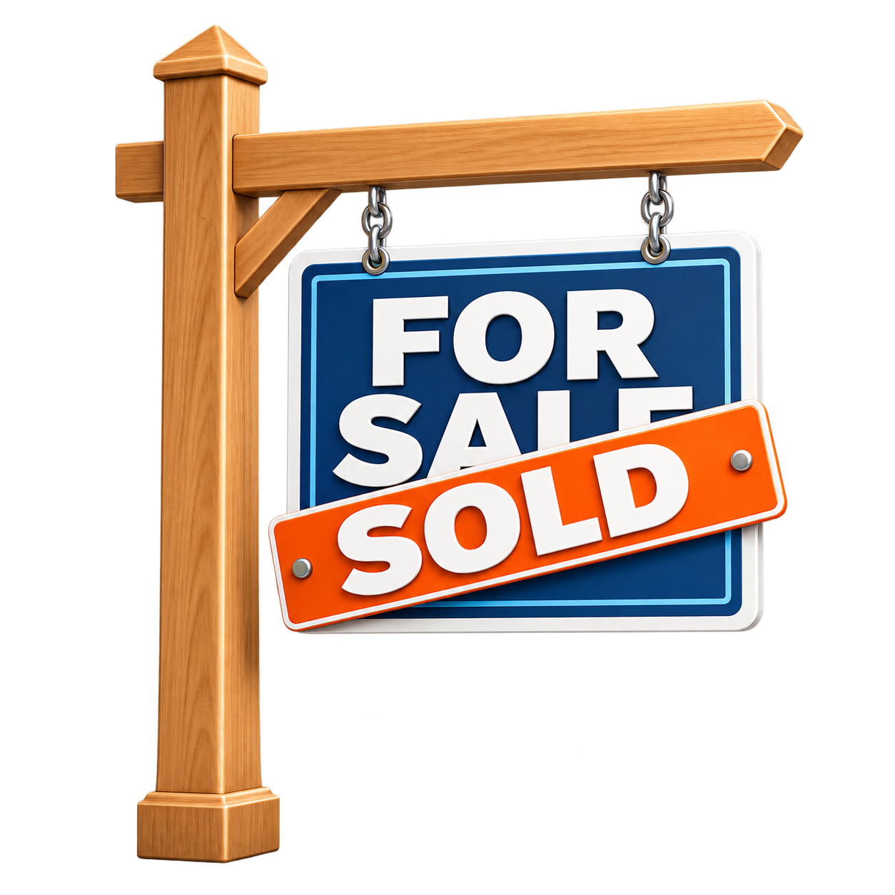 For Sale sign marked Sold