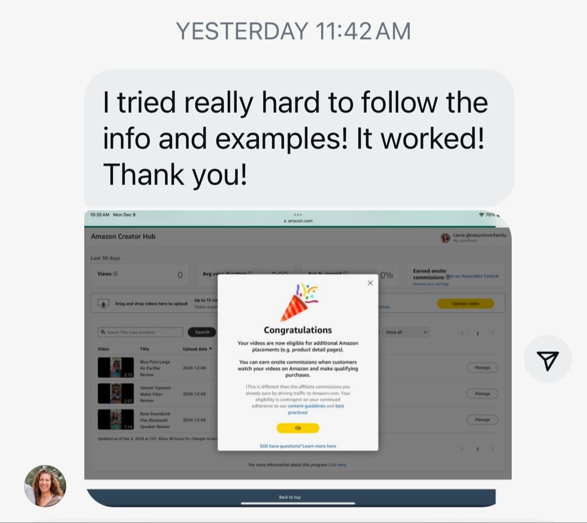 Approval screenshot