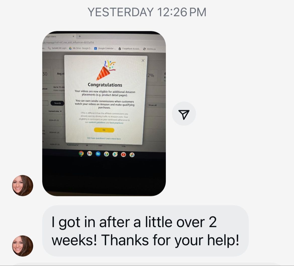 Approval screenshot