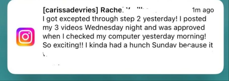 Student testimonial