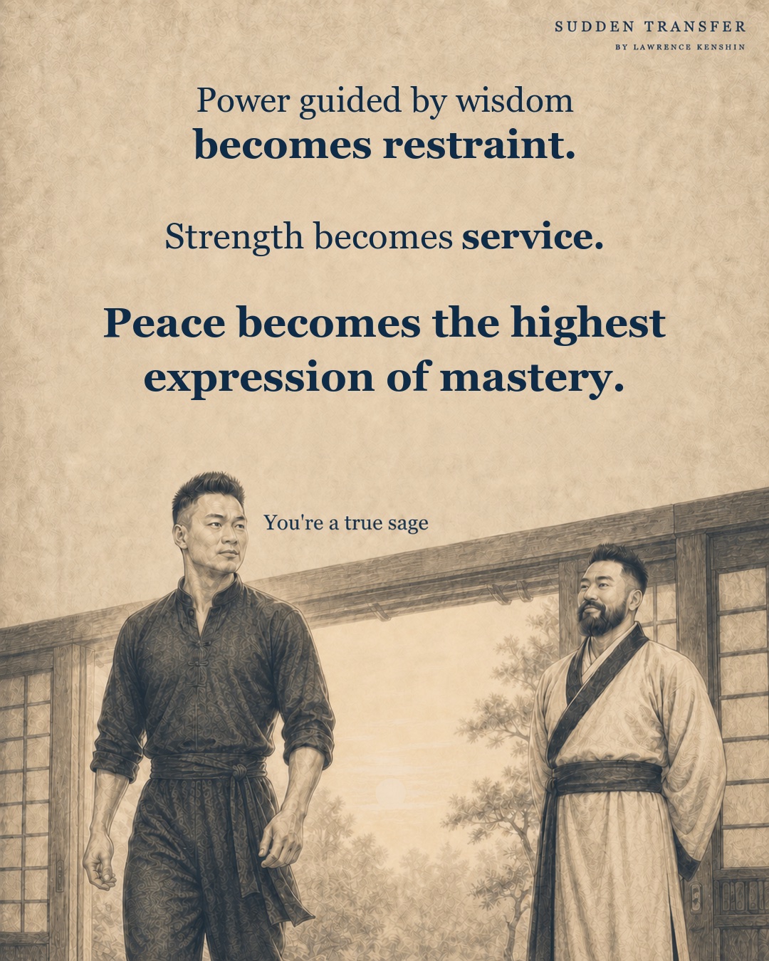 Carousel lesson: Power guided by wisdom becomes restraint. Strength becomes service. Peace becomes the highest expression of mastery.