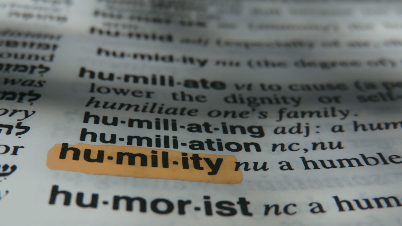 MDL Blog Image Showing Dictionary Page of the Word Humility