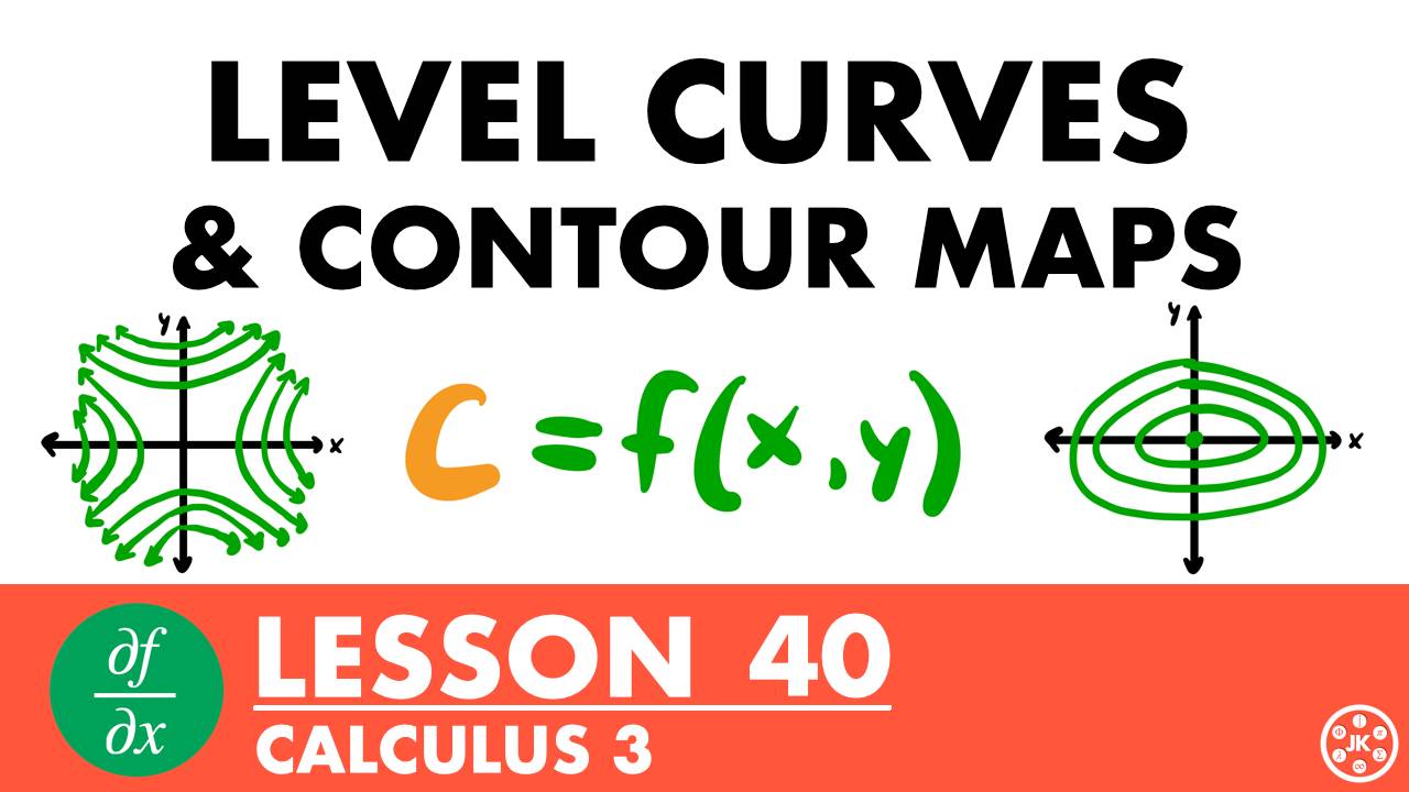 Map Learning Curve Calculus 3 Lesson 40: Level Curves & Contour Maps
