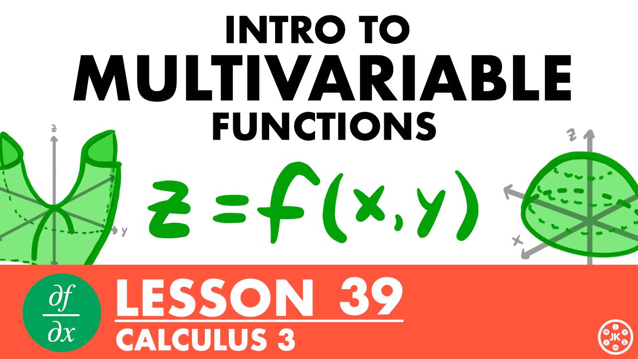 Multivariable Functions Explained Calculus 3 Lesson 39: Intro to Multivariable Functions