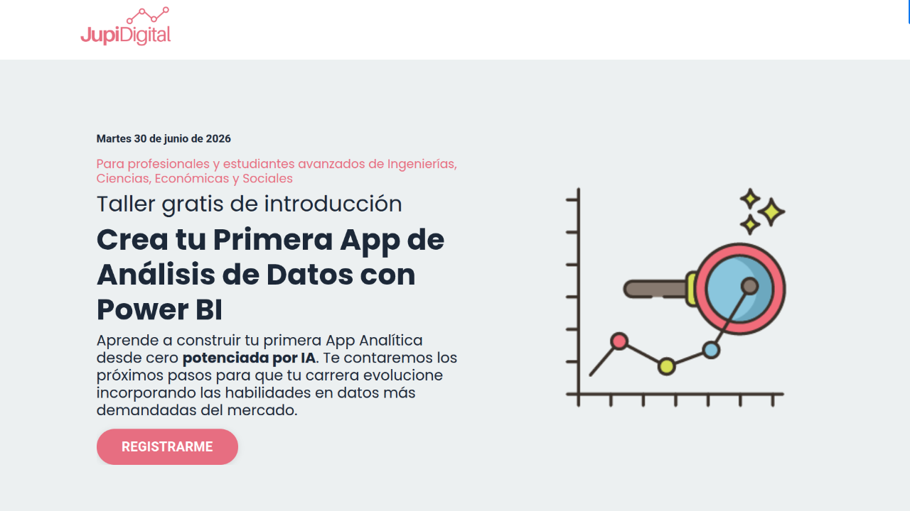 Taller Crea tu Primera App de Análisis de Datos con Power BI - 30/6/26