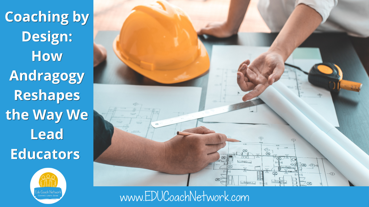 The title of the blog is set on top of a photo of two "architects" looking over drawings with a hard hat and blueprints