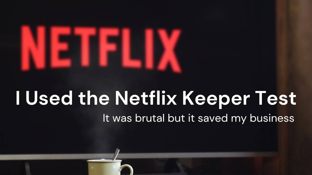 I used the Netflix Keeper Test. It was brutal but it saved us.