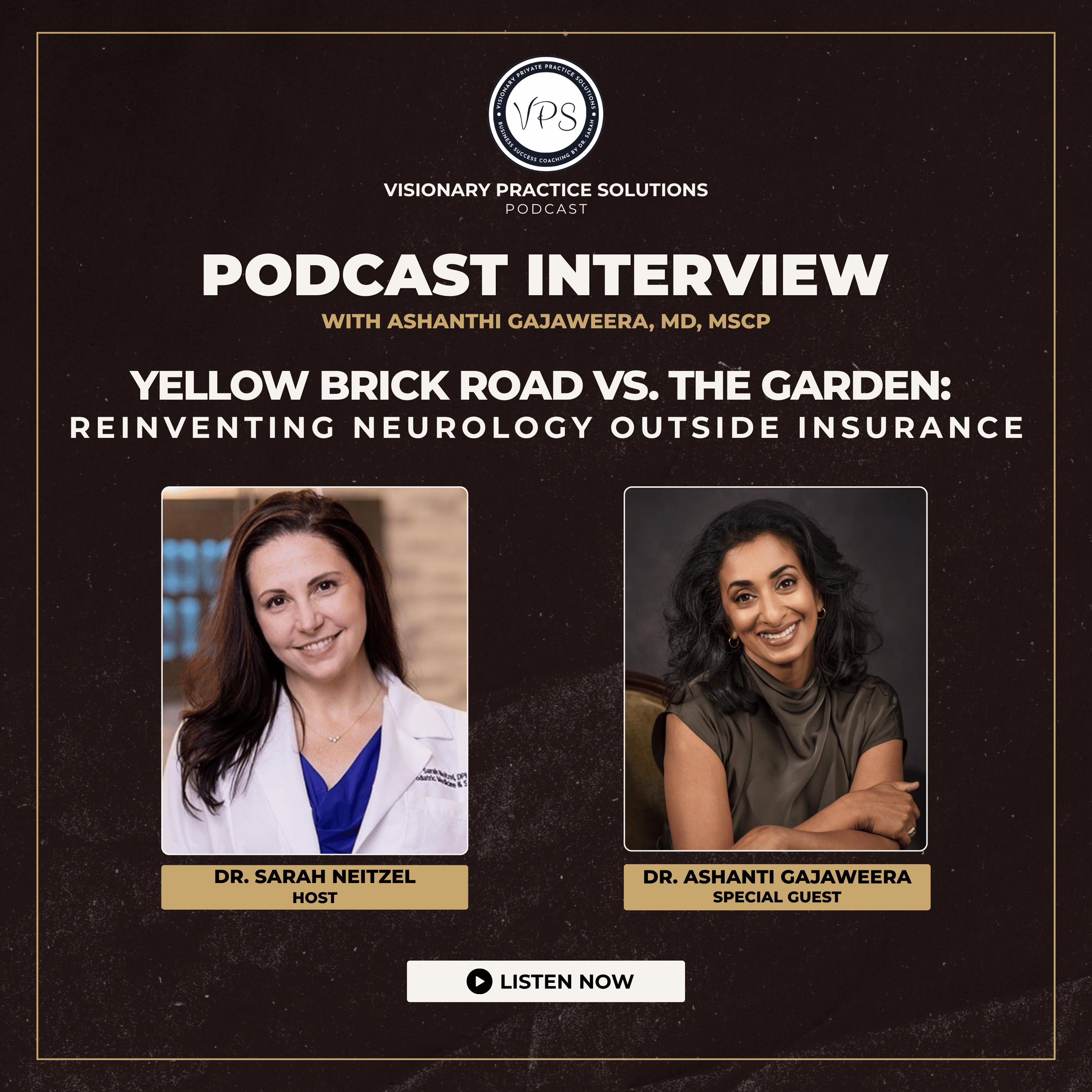 Yellow Brick Road vs. The Garden: Reinventing Neurology Outside Insurance episode artwork